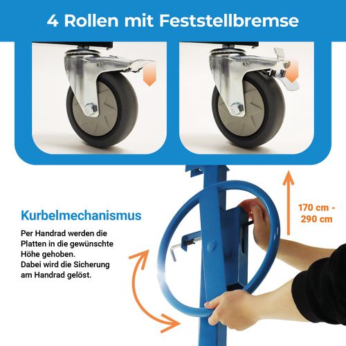 19729 Profesjonalny podnośnik do płyt gipsowych i dachowych udźwig do 75 kg na Arena.pl
