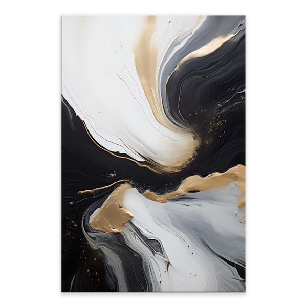 Obraz Canvas Styl GLAMOUR Złota Abstrakcja Marmur Dekoracja 40cm x 30cm zdjęcie 4