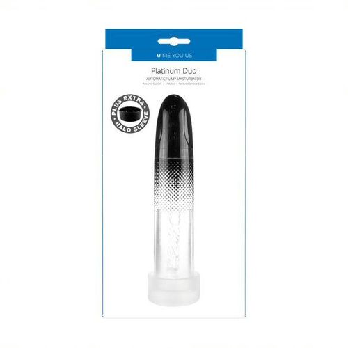 me you us platinum duo automatic pump masturbator clear/black na Arena.pl