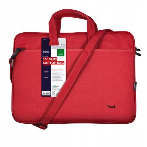 Torba na notebook TRUST Bologna 16 cali ECO Czerwony na Arena.pl