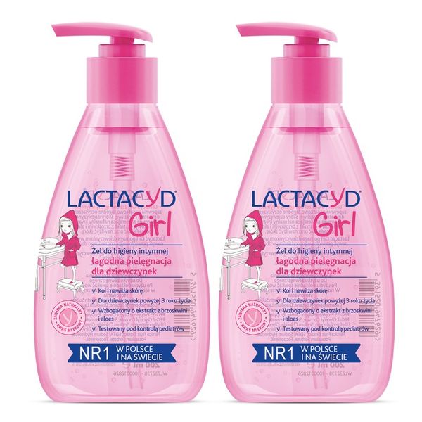 LACTACYD GIRL Żel Do Higieny Intymnej x2 zdjęcie 1