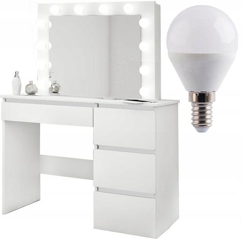 TOALETKA IZA 12 LED Z ŻARÓWKAMI DO WIZAŻU MAKIJAŻ na Arena.pl