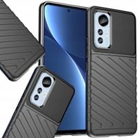thunder case etui xiaomi 12 lite silikonowy pancerny pokrowiec czarne