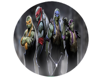 Opłatek na tort Żółwie Ninja