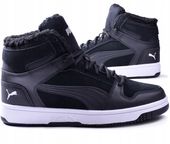 Buty Puma Rebound JR ocieplane 370497-01 r.38