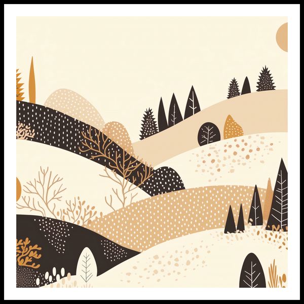 Plakat 100x100cm Jesień w Wzgórzach zdjęcie 3