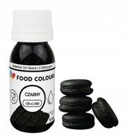 Barwnik OLEJOWY spożywczy DO MAS TŁUSTYCH czekolady EXTRA MOCNY CZARNY 18ml