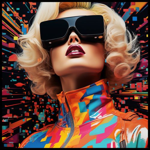 Plakat 70x70cm Retro Futuryzm na Arena.pl