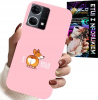 ETUI DO OPPO RENO7 4G - ŚMIESZNE WZORY I LOVE YOU PIESEK OBUDOWA