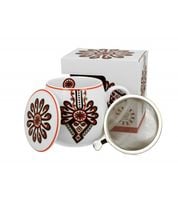 KUBEK Z ZAPARZACZEM I POKRYWKĄ DUO PODHALE PARZENICA 430 ML