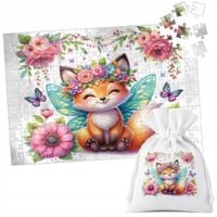 PUZZLE TRADYCYJNE - ZWIERZĘTA DZIKIE LEŚNE LIS LISEK - 120 el