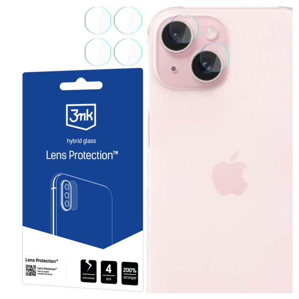 apple iphone 15 - 3mk lens protection zdjęcie 2