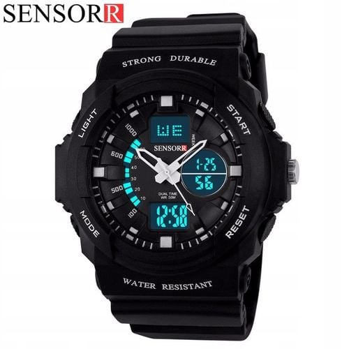 WOJSKOWY ZEGAREK DZIECIĘCY DLA CHŁOPCA S-SHOCK LED NOWY MODEL 2025 SENSORR na Arena.pl