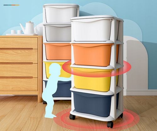 PLASTIKOWY POJEMNIK REGAŁ SZAFKA NA ZABAWKI SZUFLADY 5 PÓŁEK ORGANIZER RG10 na Arena.pl