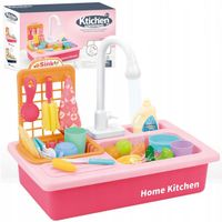 DUŻY ZLEWOZMYWAK AKCESORIA KRAN WODA NOWY KUCHNIA DLA DZIECI ZESTAW PREZENT