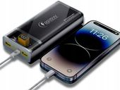 POWERBANK 20000 mAh 22.5W SZYBKI MOCNY QC3.0 QC4.0 PD3.0 2xUSB USB-C Kabel