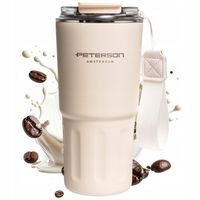 Kubek termiczny termos na kawę herbatę gorące zimne napoje 600ml