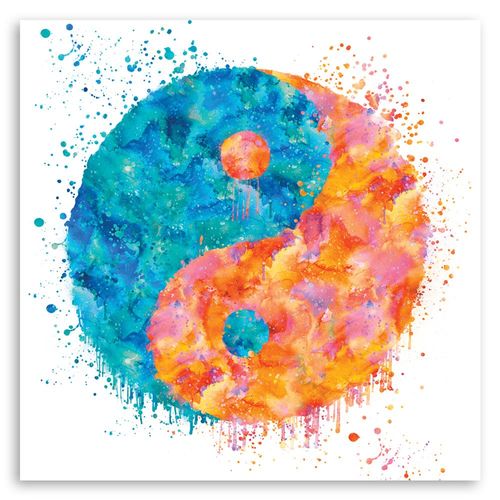 Deco Panel, Yin i Yang, abstrakcja 40x40 na Arena.pl