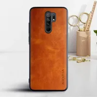 Etui AIORIA Vintage LEATHER do Xiaomi Redmi Note 8 Pro pomarańczowy