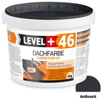 Farba dachowa płynna folia antracyt 4kg Level+46