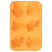 Forma Silikonowa Foremka do Pieczenia Ciastek Babeczek Liście Żołędzie