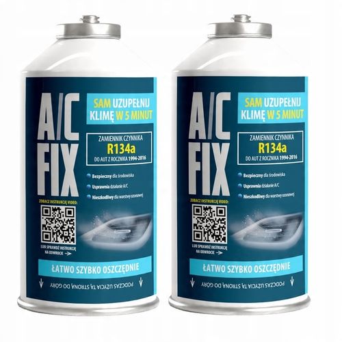 AC FIX Gaz do klimatyzacji R134A DUŻA PUSZKA +40% 626g + Manometr 1994-2016 na Arena.pl