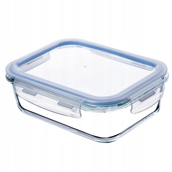 KADAX Szklany Pojemnik Na Żywność 370ml Z Pokrywką Śniadaniówka zdjęcie 4