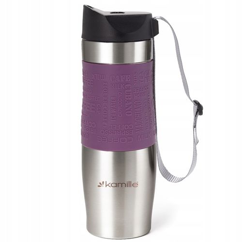 KUBEK TERMICZNY do kawy herbaty TERMOS BUTELKA bidon KAMILLE 480ml na Arena.pl