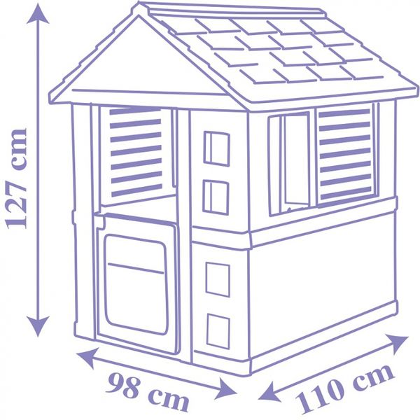 SMOBY Domek Ogrodowy Kraina Lodu 810719 zdjęcie 5