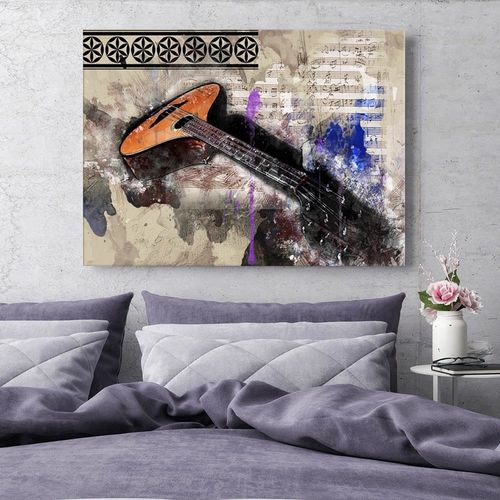 Obraz na płótnie - Canvas, Gitara abstrakcja 90x60 na Arena.pl