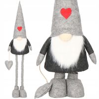 Figurka skrzata Springos szara 130 cm z serduszkiem