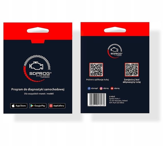 Oprogramowanie SDPROG ELM327 OBD2 OBDII klucz aktywacyjny BOX IOS Android zdjęcie 8