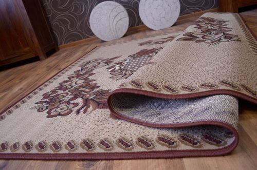 Dywan BCF KRATKA 250x350 cm brąz na Arena.pl