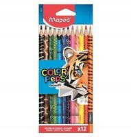 kredki colorpeps animal trójk. 12szt