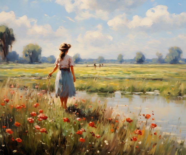 Plakat 60x50cm Wiejski Spokój zdjęcie 1