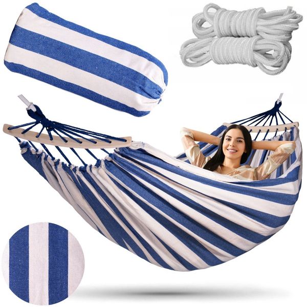 Hamak ogrodowy EDEN MARINE w paski zdjęcie 4