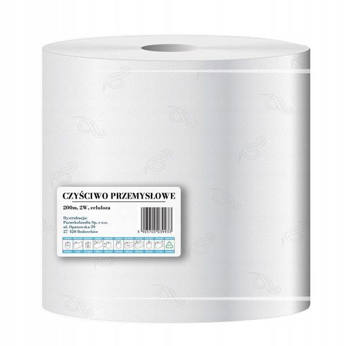 CZYŚCIWO przemysłowe DUŻY RĘCZNIK PAPIEROWY 2W celuloza rolka 2 sztuki 200m na Arena.pl