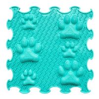 mata sensoryczna Łapki 30x30cm turkusowy