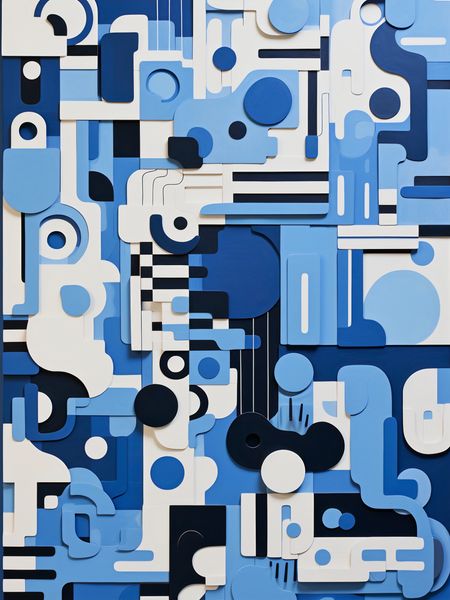 Plakat 30x40cm Niebieski Labirynt zdjęcie 1