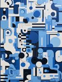 Plakat 30x40cm Niebieski Labirynt