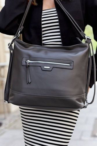 pojemna torebka damska ze skóry ekologicznej - rovicky na Arena.pl