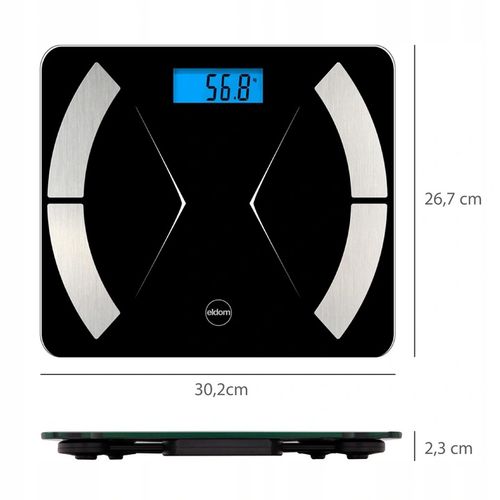 Inteligentna waga łazienkowa bluetooth Eldom TWO500 biała na Arena.pl