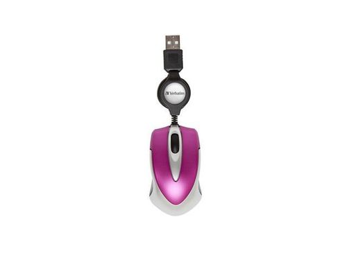 Mysz Travel różowa USB na Arena.pl