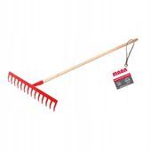 Grabie metalowe 18 zębów trzon drewniany 150 cm MAAN