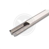 PROFIL LED PVC KĄTOWY SZARY 1M MLECZNY KLOSZ 10MM