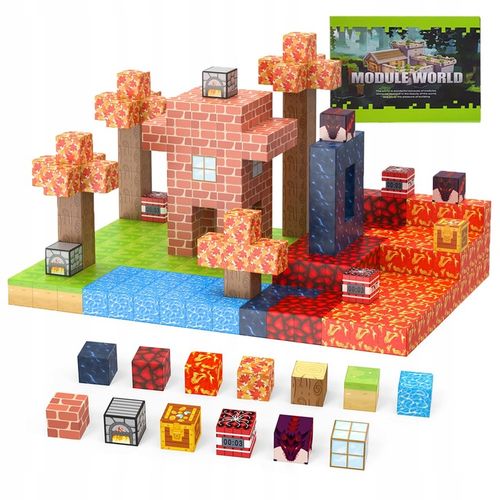 KLOCKI MAGNETYCZNE BUDOWLANE KREATYWNA ZABAWKA KLOCKI 100 ELEMENTÓW na Arena.pl