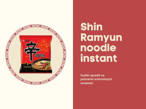 Makaron instant zupka koreańska shin ramyun z warzywami ostra orientalna nongshim 120g na Arena.pl