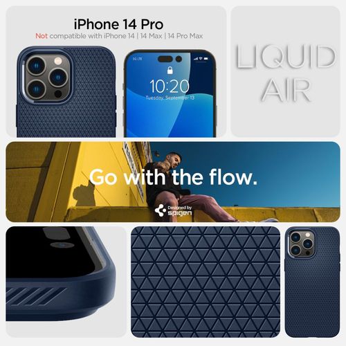 spigen liquid air iphone 14 pro navy blue na Arena.pl