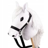 2X Duży koń na kiju Hobby Horse Skippi z kantarem i wodzami