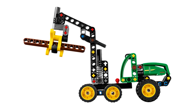 LEGO Technic 42218 Harwester John Deere 1470H Maszyna Leśna Chwytak 117 el. zdjęcie 8
